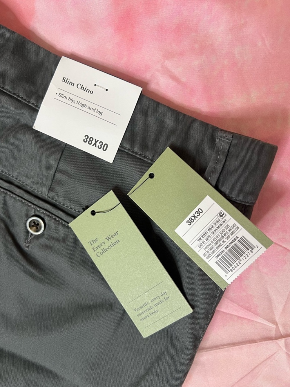 NWT Men's Every Wear Slim Fit Chino Pants - Goodfellow & Co 38x30 - Picture 5 of 6